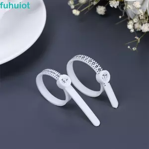 FUHUIOT Đồng Hồ Đo Ngón Tay Có Thể Tái Sử Dụng Chuyên Nghiệp Nhẫn Thước Đo Kích Thước Ngón Tay Máy Đo Kích Thước Vòng Dụng Cụ Kích Thước Ngón Tay Cuộn Dây