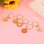 KUZHEN 5 Cái / bộ Hoa Cúc Hợp Kim Đan Stitch Markers Hợp Kim Kẽm Mặt Dây Chuyền Hoa Nhiều Màu Cho Dụng Cụ Đan DIY Phát Hiện HOT