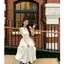 Đầm không tay trắng phong cách nhẹ nhàng kiểu Pháp mùa hè dáng rộng hẹp hơn trông dài phù hợp cho người đi làm