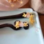 WHX [Laurel Rabbit] Thỏ Trắng Ebony Kẹp Tóc Tấm Kẹp Tóc Phụ Kiện Tóc Sườn Xám Cổ Phụ Kiện Tóc