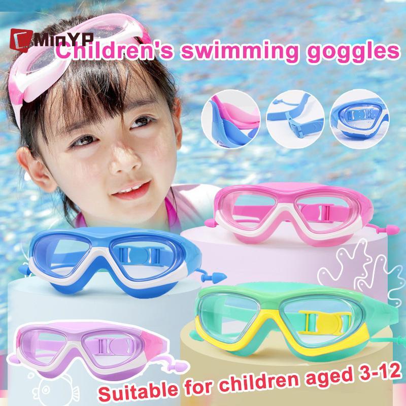 CMinYP Trẻ Em Chống Thấm Nước Có Thể Điều Chỉnh Ban Nhạc Lặn Silicone Chống Tia UV Chống Sương Mù Thiết Thực Thể Thao Dưới Nước Kính Bơi Cho Trẻ Em Vinh Quang