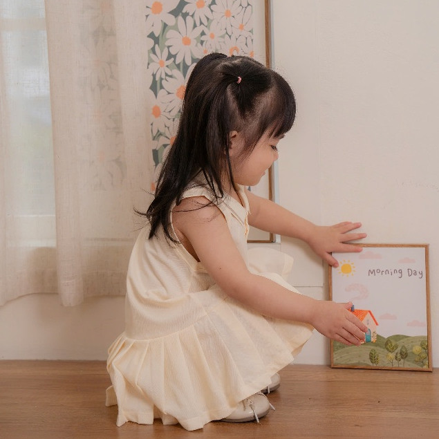 VÁY POLO VẢI THÔNG HƠI DA CÁ SẤU [ SIÊU MỀM, MÁT, MỊN  VÀ THẤM HÚT TỐT] SZ CHO BÉ TỪ 9/12M - 4Y (HVL01)
