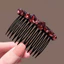 MAUROPOLI Nhật Bản Hàn Quốc Phong Cách Mới Đá Đỏ Lược Tóc Chống Trơn Trượt Phân Đoạn Sắp Xếp Tóc Dụng Cụ Tiện Dụng Cao Cấp Cảm Giác Lược