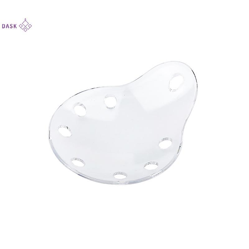 Tấm chắn mắt đơn thoáng khí bằng nhựa xốp, trong suốt, hình bầu dục, bảo vệ mắt nhãn khoa