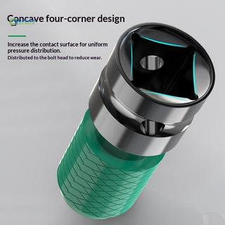 [Dream Weaver] Bộ chuyển đổi cờ lê tác động sang máy khoan 1 2 đến 1 4 Bộ chuyển đổi lục giác Giá đỡ bit Soet chính xác Phù hợp cho dụng cụ điện Chuyển đổi bit dễ dàng mới