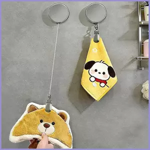 Kẹp Khăn Nhà Bếp Chống Trơn Trượt 60cm Có Thể Thu Vào Dính Mạnh Treo Tường Nhà Bếp Tay Khăn Móc Cho Gia Đình mueadsyvn