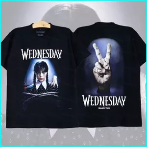 SY3 Thứ Tư Mùa 2 Goody Addams Xu Hướng Thời Trang Mùa Hè Áo Thun Anime Tay Ngắn Top YS3