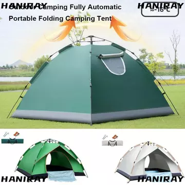 Lều hoàn toàn tự động HANIRAY, Lều cắm trại gấp di động hai cửa đôi 2 người, Lều cắm trại hai người chất lượng cao Mở nhanh đi biển Phụ kiện cắm ngoài trời