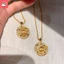 Tính khí thời trang mới của Trung Quốc lãng mạn chải hình học hành tinh xoay cá tính Vòng cổ nữ đa năng