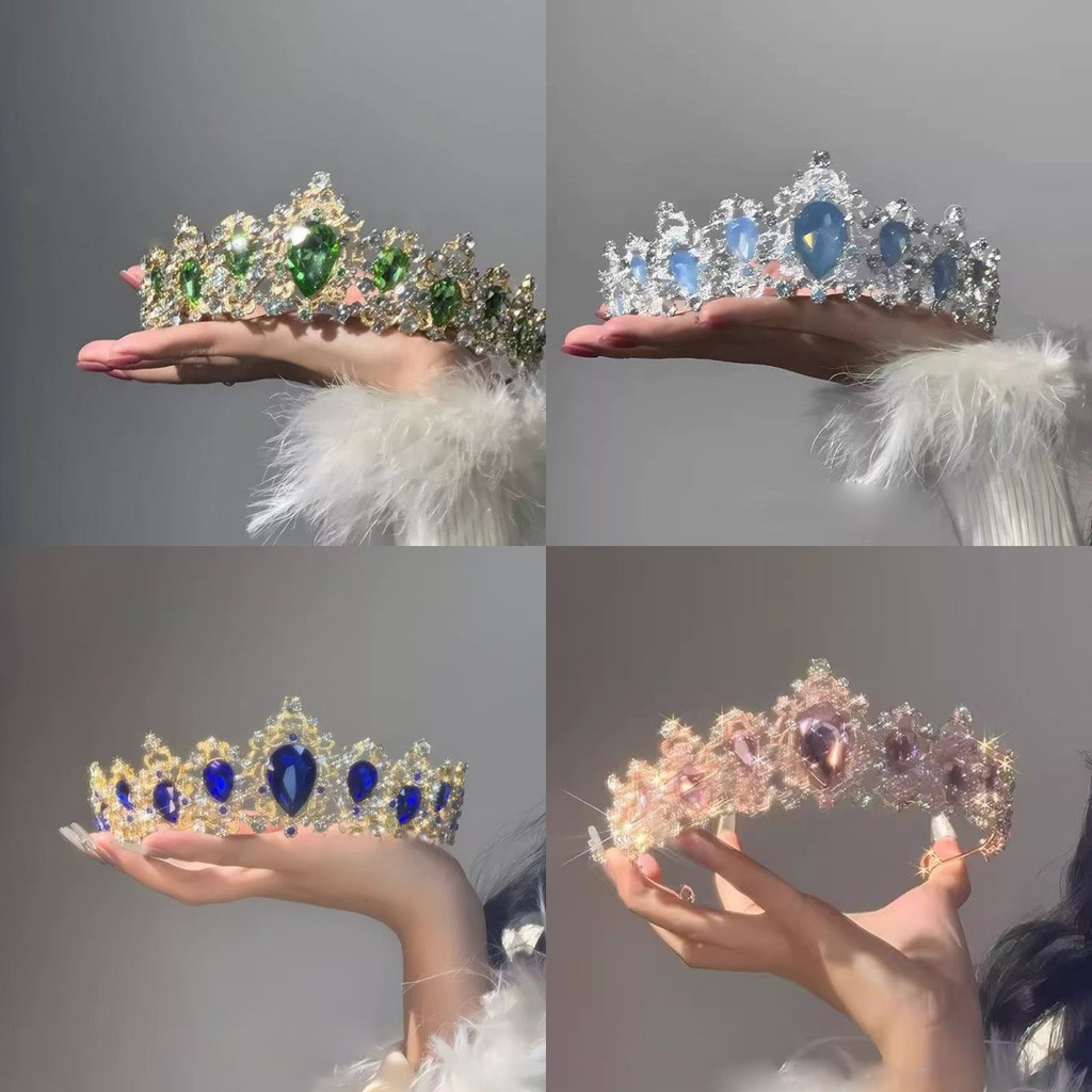 {Dream Kingdom} Đầm công chúa vương miện đính full kim cương, phụ kiện tóc, trang trí vương miện, phụ kiện ăn tối XWHR