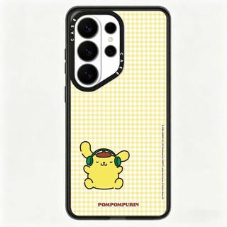 Tai Nghe Từ Tính Chó Vàng Acrylic Cứng Phone Case For Samsung Galaxy S26 25 24 23 22 UItra S26 25 24 Plus Vỏ Bảo Vệ Chống Sốc