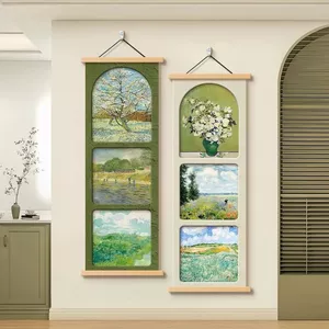 Van Gogh Tranh Nổi Tiếng Trang Trí Phòng Khách Tranh Mỹ Retro Sofa Nền Tranh Treo Tường Thế Giới Tranh Nổi Tiếng Tranh Pháp Kết Hợp Bức Tranh Tường 5.26