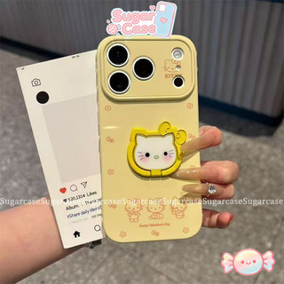 Ốp Lưng Cho Oppo A16 A3X A5i A3 A15 A35 A7 A18 A31 A58 A60 A57 A77 A54 A38 A17 Phim hoạt hình Bow Kitty Stand Bìa mềm