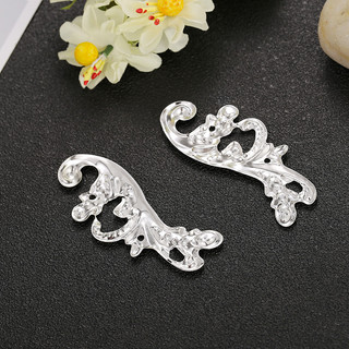 Tự Làm Kẹp Tóc Chất Liệu Kim Cương Hình Dài Kim Loại Hoa Mảnh Tinh Tế Hoa Mảnh Kim Loại Vương Miện Phụ Kiện Tóc Phụ Kiện Trang Phục KIJB