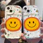 Ốp Lưng Cho OPPO A6 A5X A3 A96 A95 A92 A77S A76 A74 A60 A58 A57 A54 A53 A52 A38 A18 A17 A16 A15 A5 A9 A3S F9 Pro Kem Sóng Cong Cạnh Mtif Mặt Cười NYK143