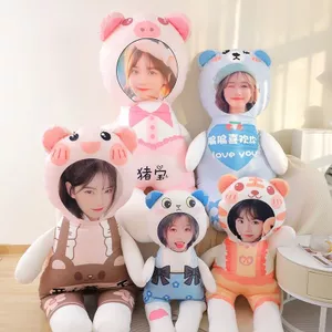 Gối Lớn Tùy Chỉnh Humanoid In Hình Ảnh Thắt Lưng Gối Sang Trọng Búp Bê Ngủ Giường Có Chân Quà Tặng Sinh Nhật