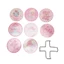 SMILE 8 Chiếc Kim Cương Giả Tranh Đế Lót Ly, Dính Mạnh Mẽ Hoạt Hình Coaster Kim Cương Giả Bộ Nghệ Thuật, Miếng Dán Kim Cương Thêu Nhựa Hồng Kim Cương Nghệ Thuật Đế Lót Ly Gia Đình DIY