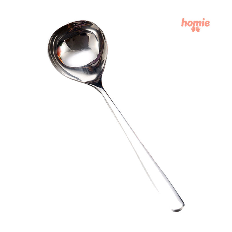 Muỗng múc lẩu bằng thép không gỉ gia dụng, muỗng dày kiểu Nhật.