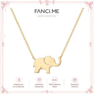 Vòng cổ voi may mắn FANCIME Bạc 925 Vòng cổ voi may mắn được đánh bóng cao