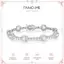 FANCIME "Noble Allure" Tháng 10 Đá khai sinh Opal Station Vòng tay bạc Sterling