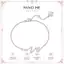 FANCIME "Into You" Paved CZ Stone Wave Bar Vòng tay bạc Sterling