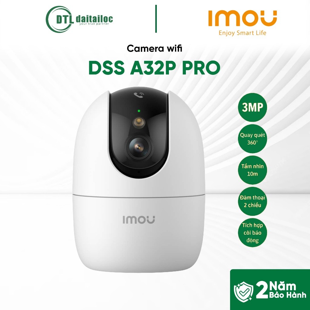 Camera Imou A32P PRO (3MP | Có Màu Ban Đêm | Trong Nhà | Xoay 360 Độ ...