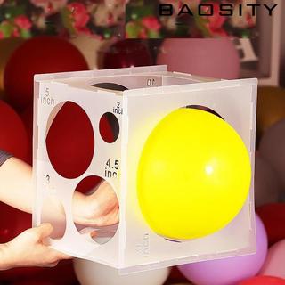 Hộp kích thước bóng bay Cube Home 11 lỗ Công cụ đo kích thước bóng bay Di động cho