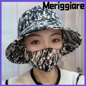 Mũ làm việc nông nghiệp MERIGGIARE, Mũ bụi vành rộng Mũ hái trà, Mũ xô có mũ chống nắng bốn mùa Thể thao ngoài trời