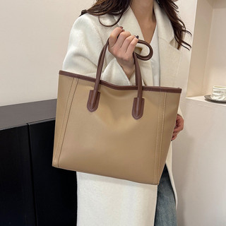 Túi Đeo Vai Nữ Da Mềm Cỡ Lớn, Túi Tote Kẹp Nách, Túi công sở đeo vai đi học, đi làm kèm charm gấu dễ thương.S1157