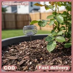 Littleloves1 10 Giỏ Inox Hình Cột Tự Động Cho Ban Công Và Trồng VN