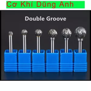 Mũi mài hợp kim xịn đầu tròn mũi doa kim loại (cán 3mm)