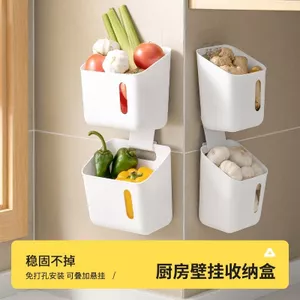 Hàng sẵn có Nhà Bếp Hành Gừng Tỏi Giỏ Bảo Quản Kệ Để Bàn Giỏ Treo Phòng Tắm Treo Tường Hộp Đựng Trứng Nhựa Giỏ Đựng Tủ Ngăn Kéo Hộp Bảo Quản