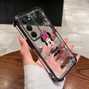 Realme C100 5G C100i Vỏ Minne Thời Trang Trong Suốt Chống Rơi Túi Khí Chống Sốc Di Động
