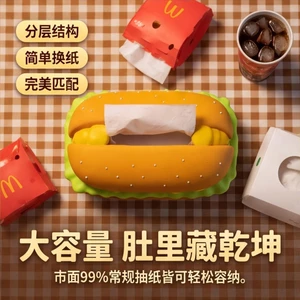Spike Price Banyaki Gà Đùi Burger Hộp Khăn Giấy Mô Phỏng Burger Hình Hộp Giấy Để Bàn Ngộ nghĩnh Sáng Tạo Lưu Trữ Đồ Trang Trí- & --