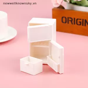 MỚI Nhà Búp Bê Thu Nhỏ Ghế Tủ Lạnh Đồ Chơi Nhà Bếp Nội Thất Trang Trí SKY
