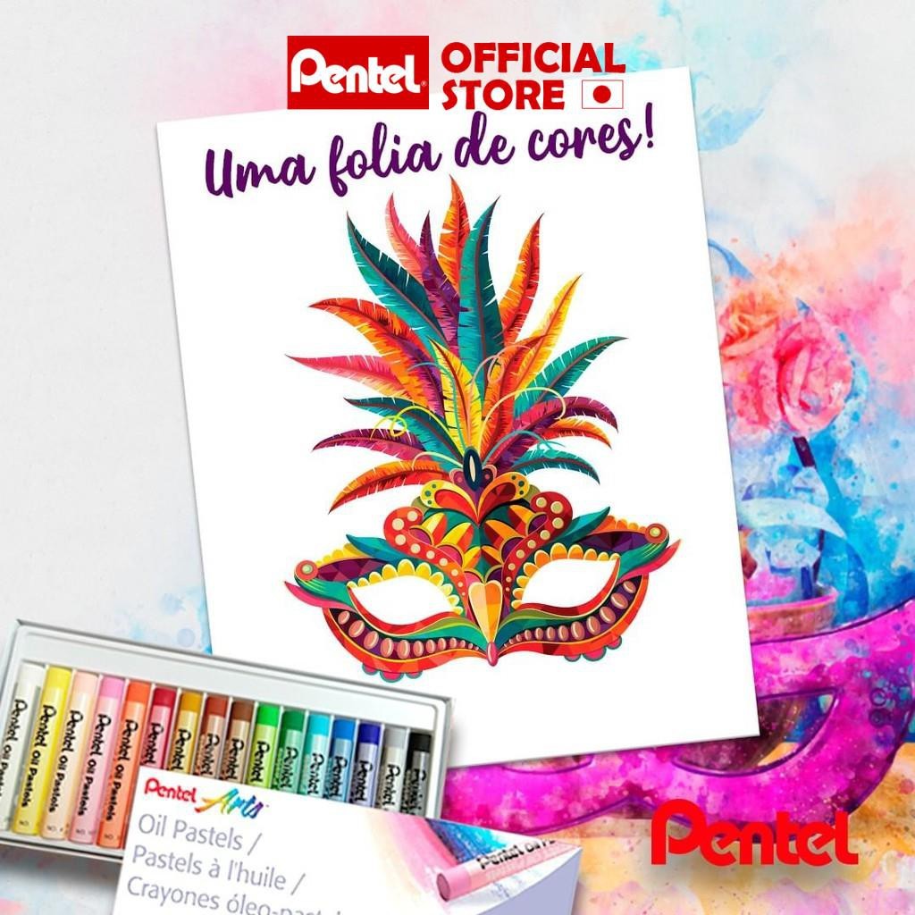Màu sáp dầu Pentel Oil Pastel PHN 12/16/25/36/50 màu chuẩn đẹp