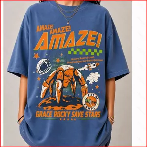 YB1 Grace Áo thun cotton Rocky Project Hail Mary Rocky Lấy cảm hứng từ Sci Fi tee BY1