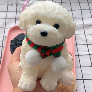 DELMER Đồ chơi bóp búp bê cho chó lớn, Đồ chơi bóp chó mô phỏng hoạt hình phục hồi chậm, Đồ chơi thú cưng mềm đầy màu sắc vui nhộn dành cho chó trưởng thành