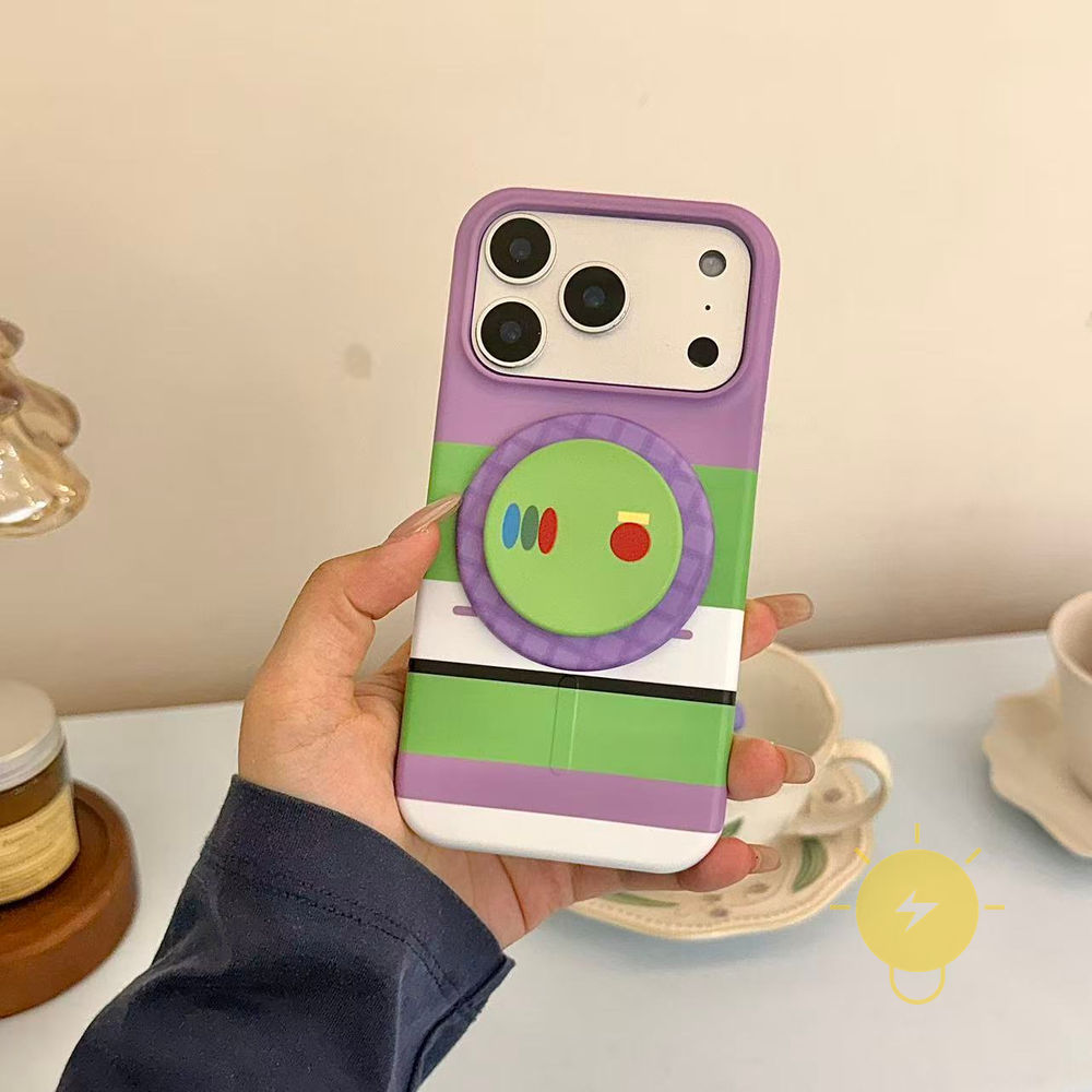 Phone Case For iPhone 17 Pro Max 16 15 PC with Griptok TPU Magnetic with Griptok Hard Aesthetic Korean Cute