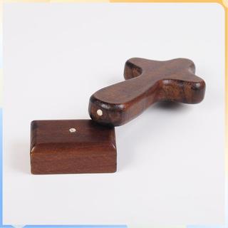 (COD) Gỗ Chữ Thập Tượng Thủ Công Thủ Công Vintage Trang Trí Di Động Tôn Giáo Trang Trí Bàn Đứng Cho Nhà Thờ Gia Đình Bàn Altar