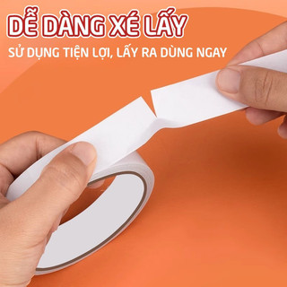Băng keo hai mặt Siêu Dính Đa Năng, Dính chắc & Dẻo dai bền lâu, Dễ cắt theo kích thước, Sử dụng tiện lợi cho Văn phòng.