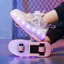 Xuyên Biên Giới Sạc Dạ Quang Giày Đèn LED Trẻ Em Người Lớn Con Lăn Trượt Dây Giày Bánh Xe Xoay Nút B96X