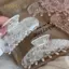 PNPIA- Mới Người Phụ Nữ Hàn Quốc Cao Cấp Họa Tiết Ren Vuốt Tóc Barrettes Cô Gái Thời Trang Kẹp Tóc Mũ Phụ Kiện Tóc Kẹp Tóc