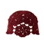 Mũ móc rỗng BRABRAA, Mũ beanie mỏng thoáng khí, Thời trang với kim cương giả Mũ rơm phẳng mùa xuân