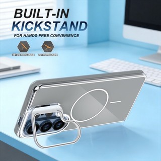 Vỏ chống sốc từ tính có giá đỡ khung ống kính cho Samsung Galaxy S26 Ultra Plus A56 A36 A37 A57 5G Ốp điện thoại