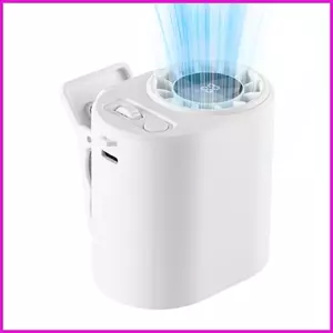 Đai Kẹp Quạt 100 Tốc Độ Tay Sạc Miễn Phí Máy Thổi Gió Có Màn Hình LED Quạt Di Động Cho Ô Tô Cắm Trại Làm Việc lyuvn