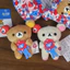 PS1 Rilakkuma Korilakkuma Kiiroitori x Quái Vật Họa Tiết Plushie Gấu Dễ Thương Búp Bê Túi Ngủ Charm SP1