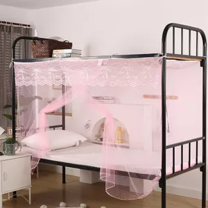 YHMBY1314 Lưới Muỗi Ký Túc Xá 0.9 / 1.2m Giường Đơn Mã Hóa Phong Cách Mới 1.5m 1.8 Đôi Không Có Chân Đế