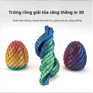 3D In Hình Rồng Chuyển Đổi Trứng Thần Tài Đồ Chơi Xoắn Linh Hoạt Cân Lo Âu Giảm Đồ Chơi Văn Phòng Phẩm Hộp Trang Trí Máy Tính Để Bàn Nhà