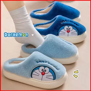 ST2 Doremon sang trọng dễ thương tại nhà bông hoạt hình dép ngoài trời Thu đông giày TS2